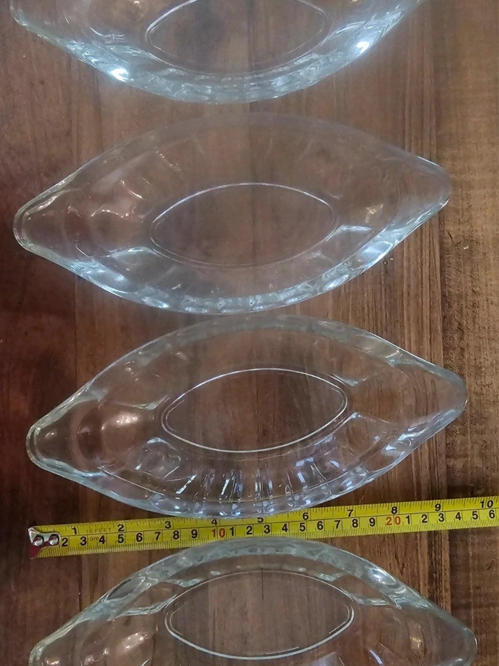 Clear Glass Serving Dishes - Set of 4 (Clear)